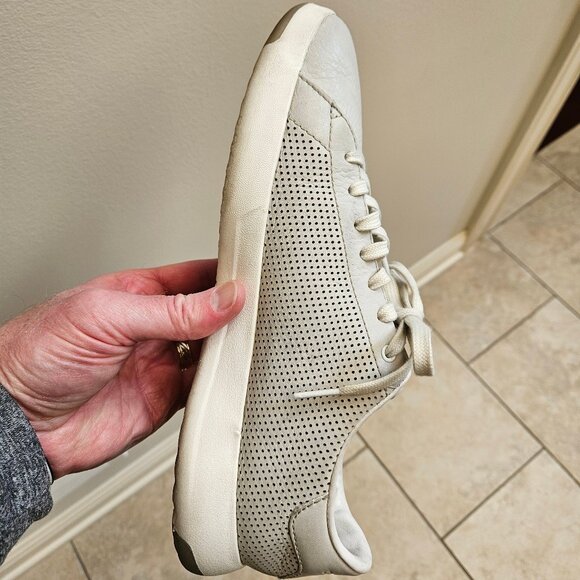 Cole Haan Men's GrandPro Leather Sneakers, Lt Gray, Sz 10 - Picture 12 of 16